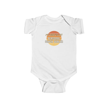 My Aunt is My Personal Snack Dealer - Baby Bodysuit - on Key West Sunset