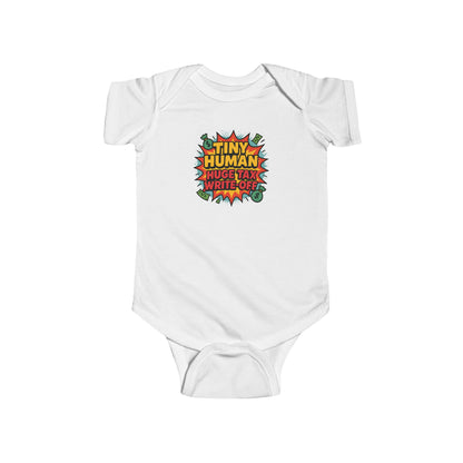 Tiny Human, Huge Tax Write-Off - Baby Bodysuit - Comic Boom