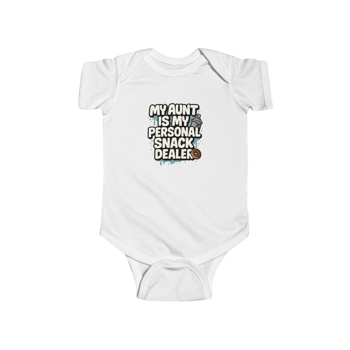 My Aunt is My Personal Snack Dealer - Baby Bodysuit - Graffiti Snacks