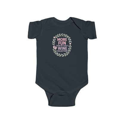 More Fun than my Aunt's Wine Collection - Baby Bodysuit - Garden Prints