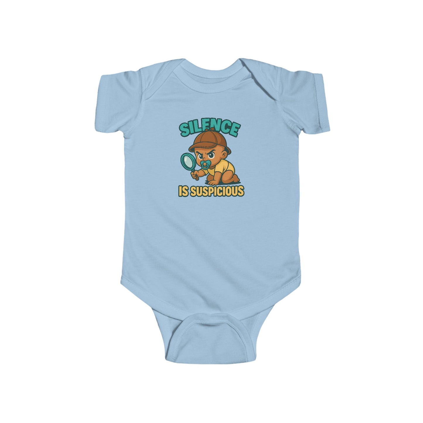 Silence is Suspicious - Baby Bodysuit - Detective Austin