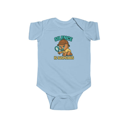 Silence is Suspicious - Baby Bodysuit - Detective Austin