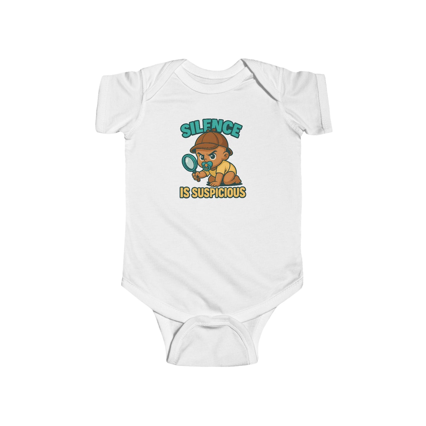 Silence is Suspicious - Baby Bodysuit - Detective Austin