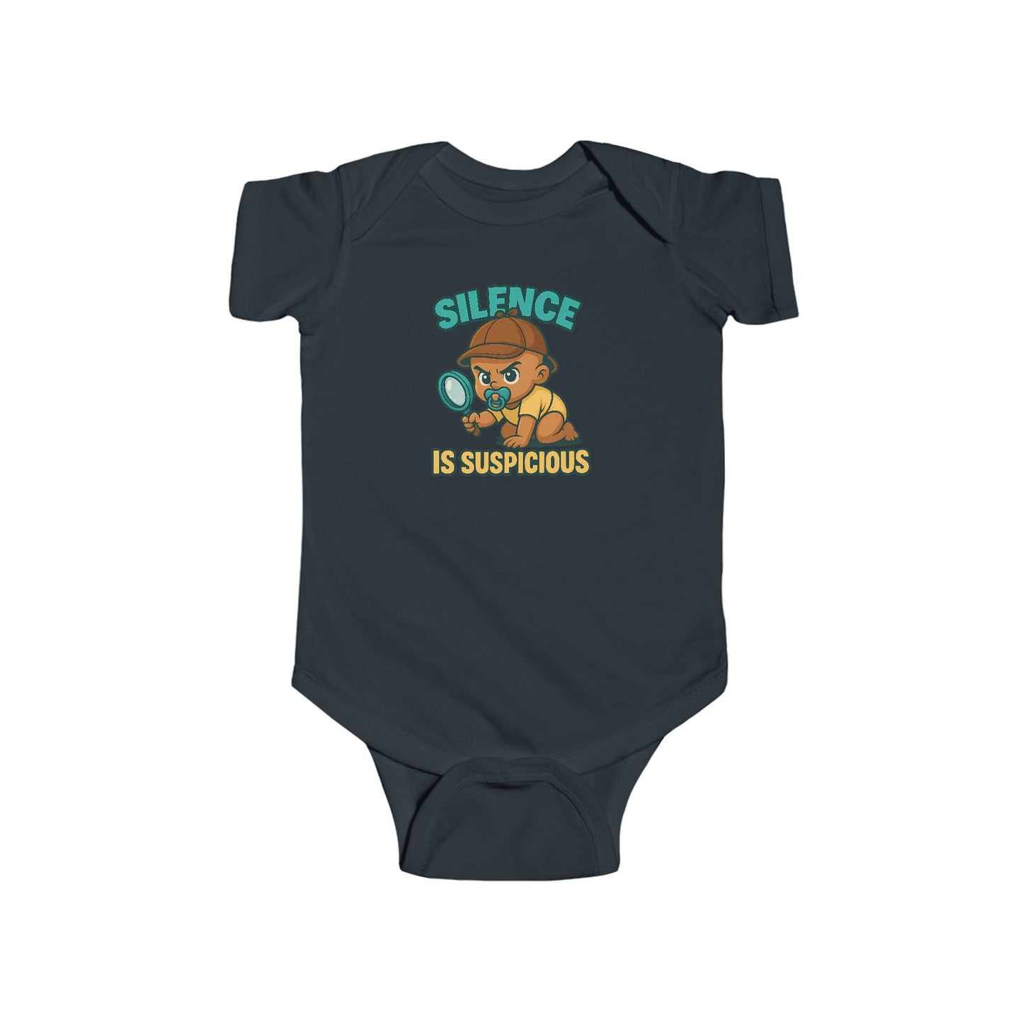 Silence is Suspicious - Baby Bodysuit - Detective Austin
