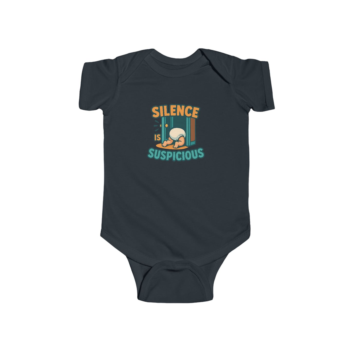 Silence is Suspicious - Baby Bodysuit - What's in here?