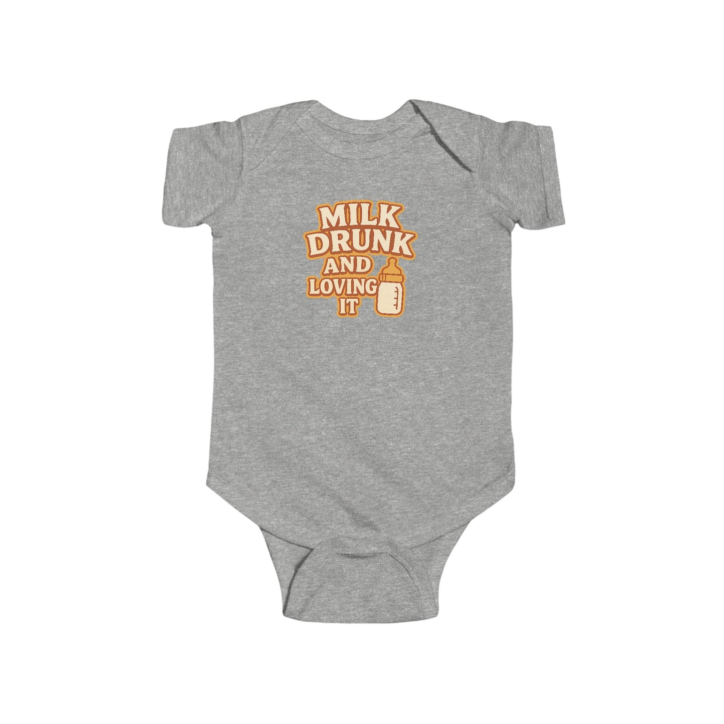 Milk Drunk and Loving It - Baby Bodysuit - Retro