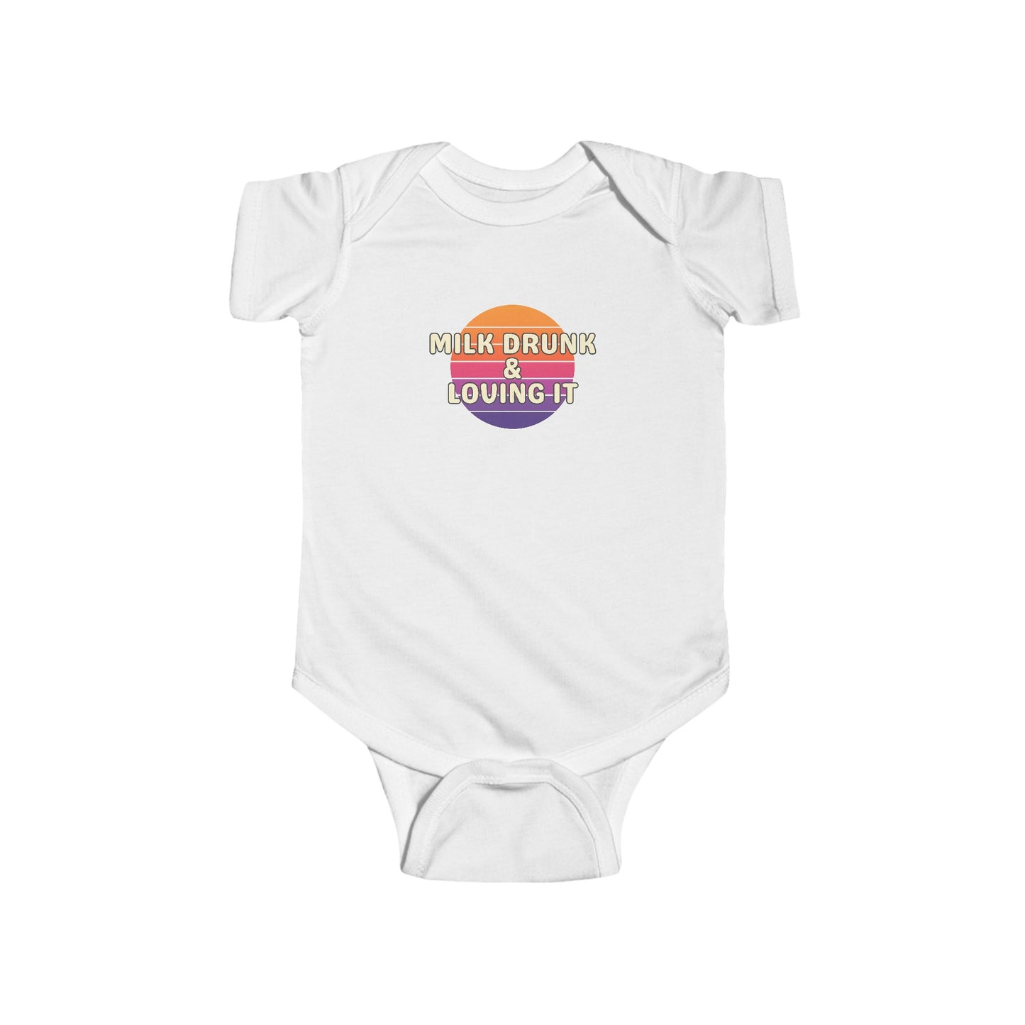Milk Drunk and Loving It - Baby Bodysuit - on Miami Sunset