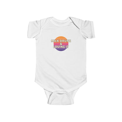 Milk Drunk and Loving It - Baby Bodysuit - on Miami Sunset