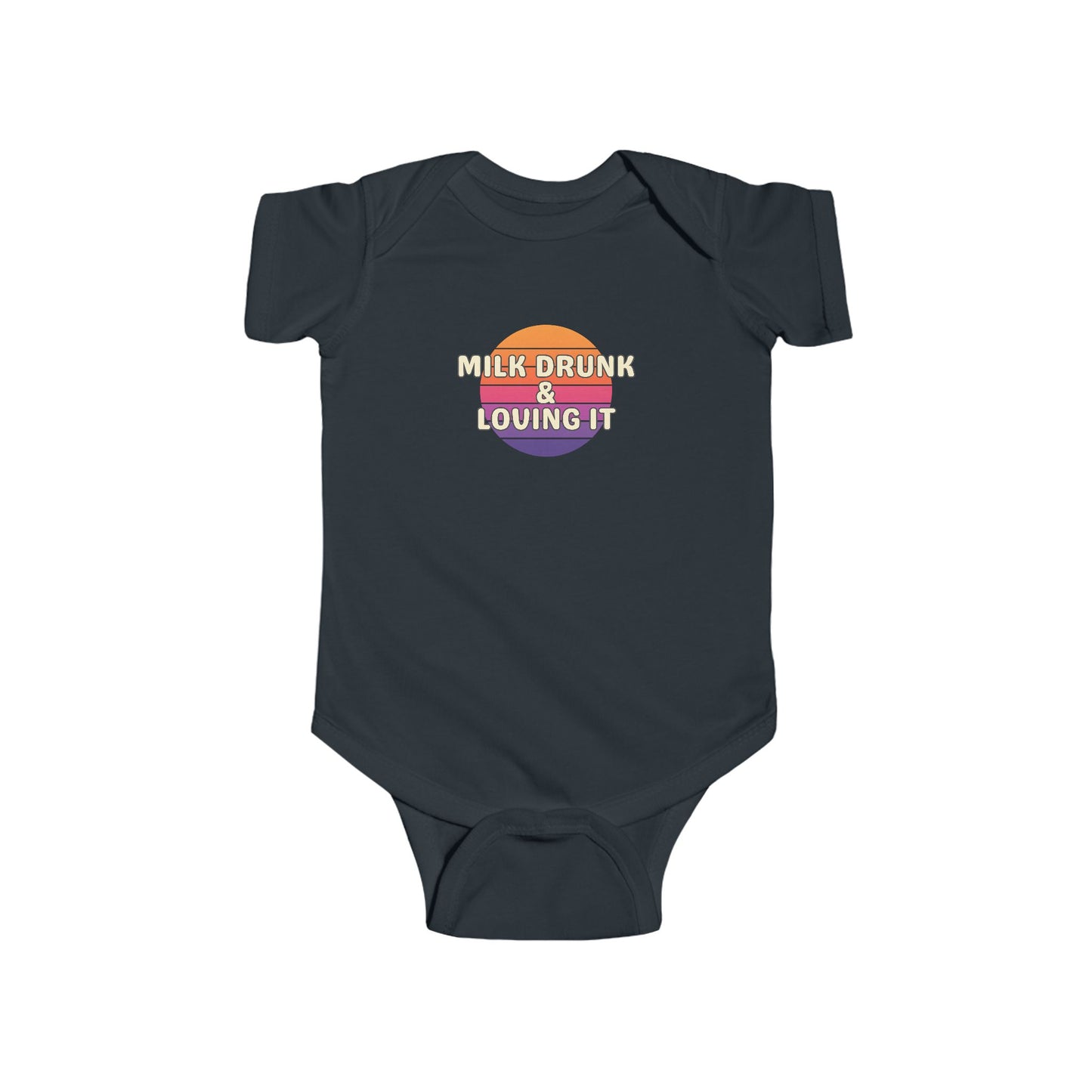 Milk Drunk and Loving It - Baby Bodysuit - on Miami Sunset