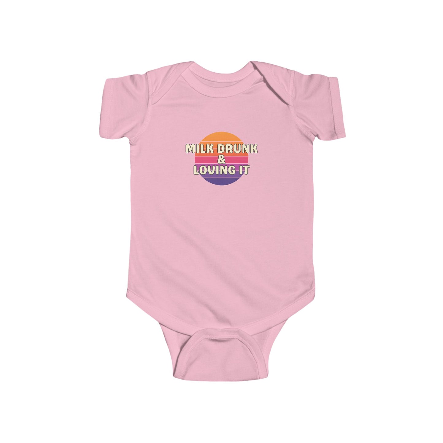 Milk Drunk and Loving It - Baby Bodysuit - on Miami Sunset