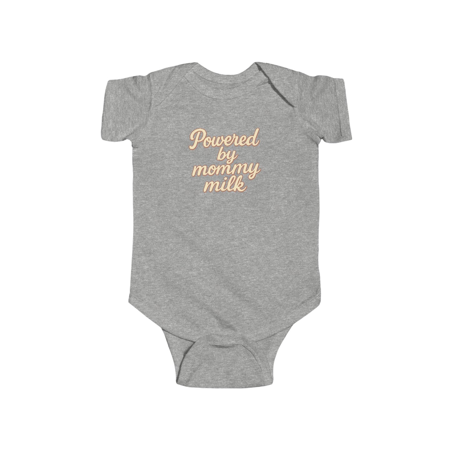Powered by Mommy Milk - Baby Bodysuit - in Elegant Vanilla