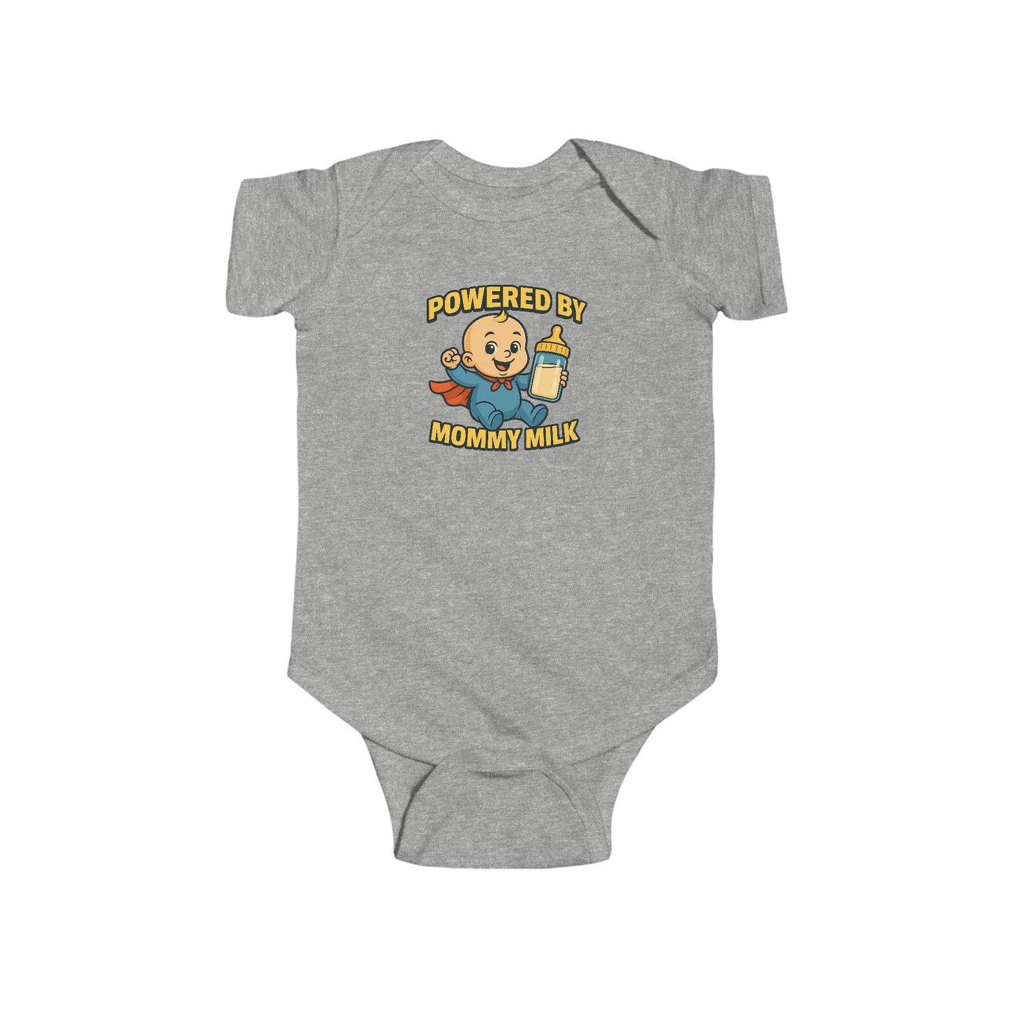 Powered by Mommy Milk - Baby Bodysuit - Hero Jack