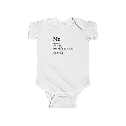 Auntie's Favorite Sidekick - Baby Bodysuit - Definitively