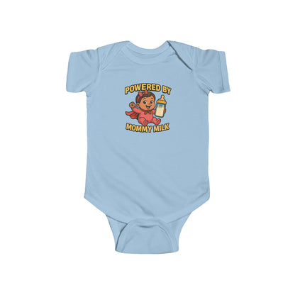 Powered by Mommy Milk - Baby Bodysuit - Hero Lily