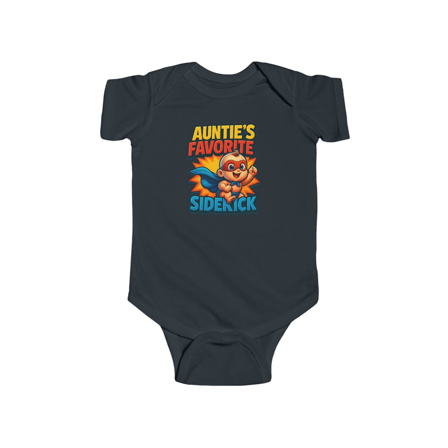 Auntie's Favorite Sidekick - Baby Bodysuit - Hero Jack