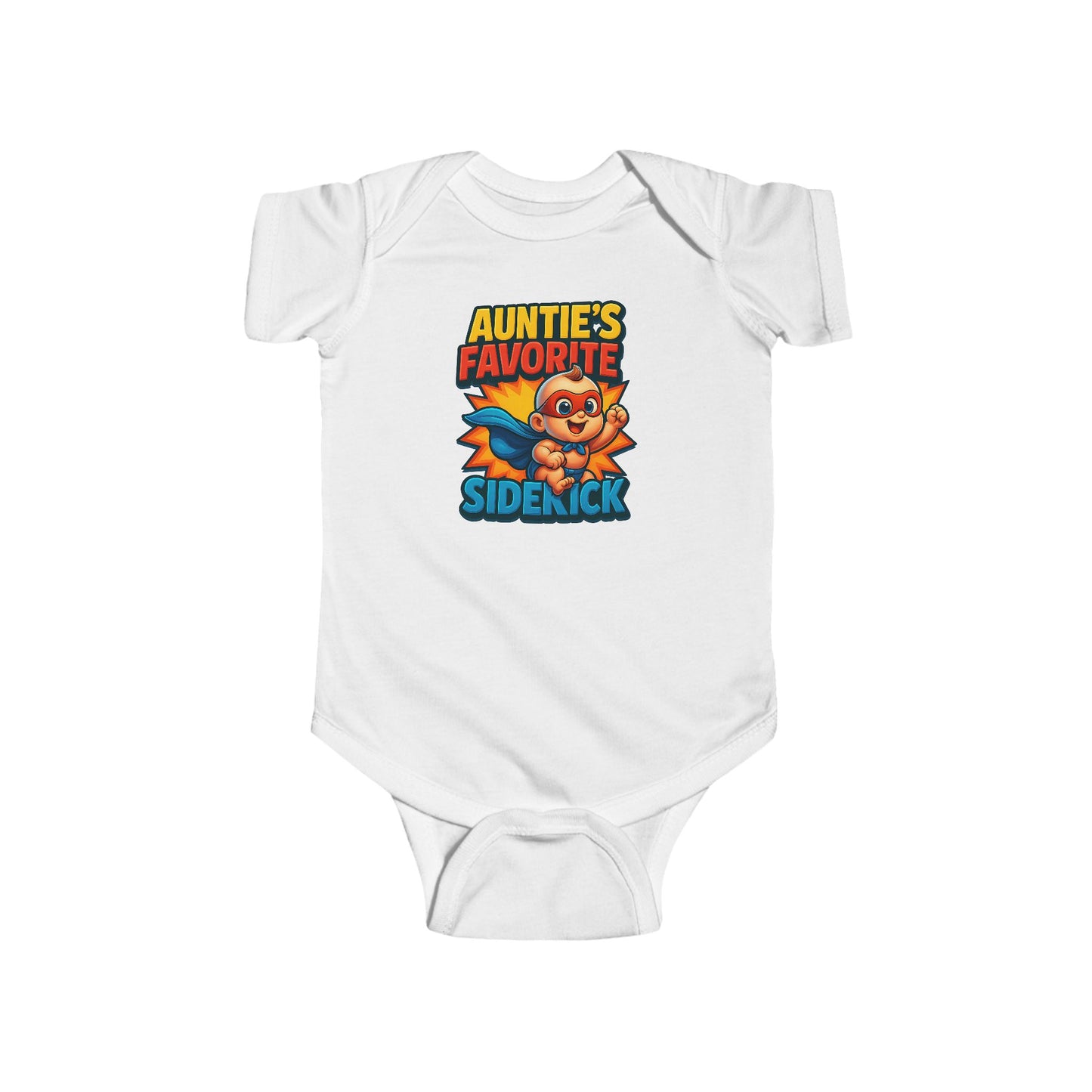 Auntie's Favorite Sidekick - Baby Bodysuit - Hero Jack