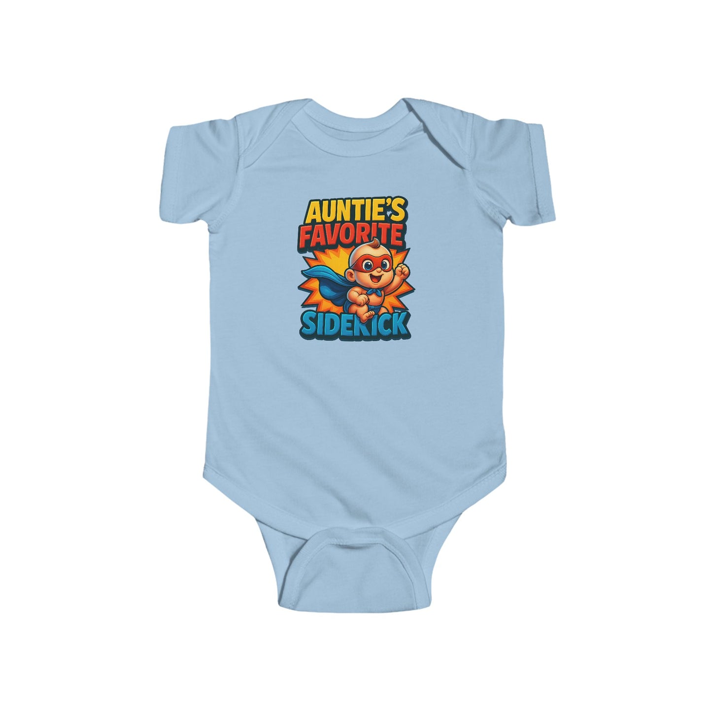 Auntie's Favorite Sidekick - Baby Bodysuit - Hero Jack