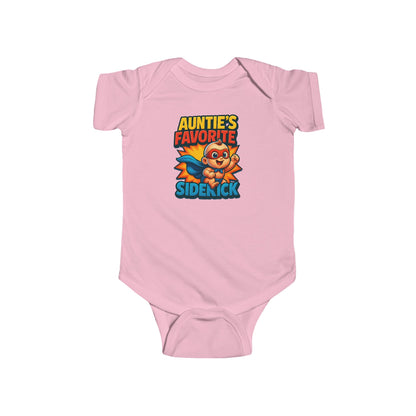 Auntie's Favorite Sidekick - Baby Bodysuit - Hero Jack