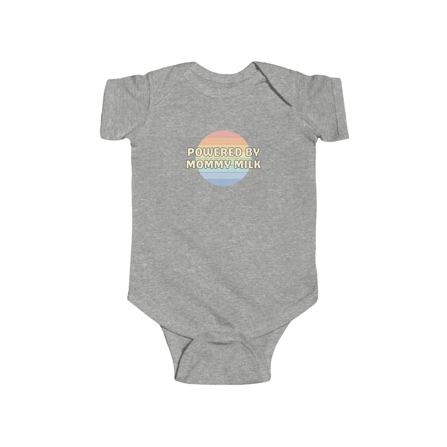 Powered by Mommy Milk - Baby Bodysuit - on San Diego Sunset