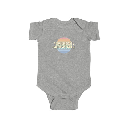 Powered by Mommy Milk - Baby Bodysuit - on San Diego Sunset
