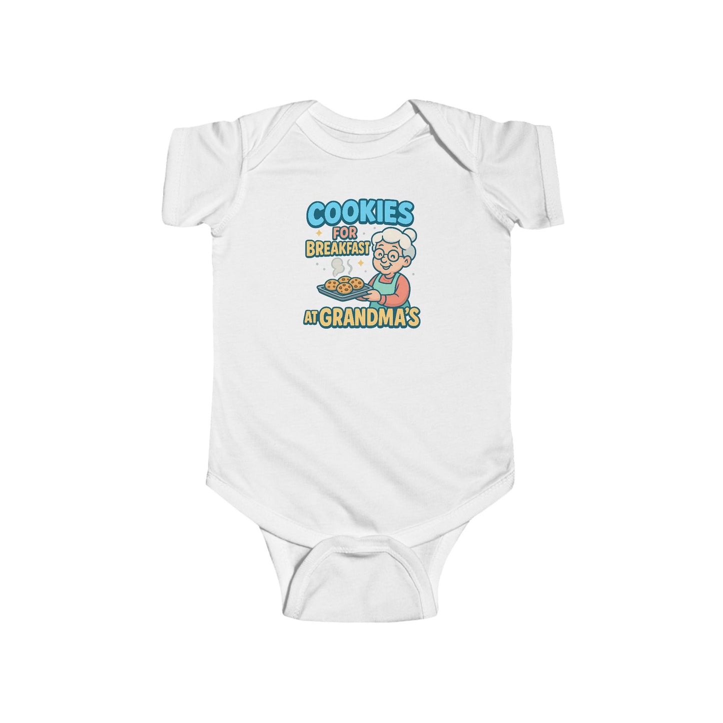 Cookies for Breakfast at Grandma's - Baby Bodysuit - Grandma's Best