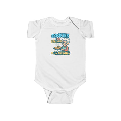 Cookies for Breakfast at Grandma's - Baby Bodysuit - Grandma's Best