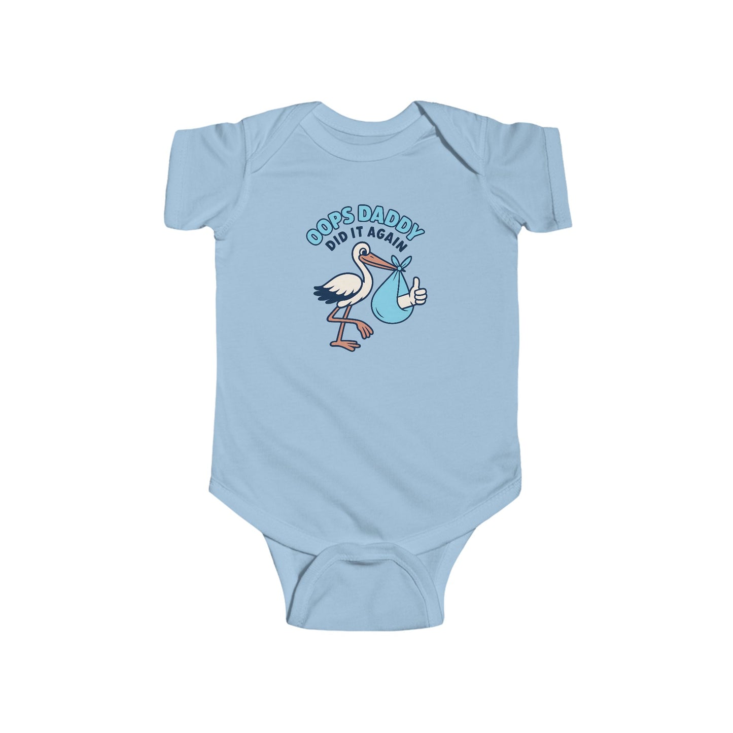Oops Daddy Did it Again - Baby Bodysuit - Special Delivery in Blue