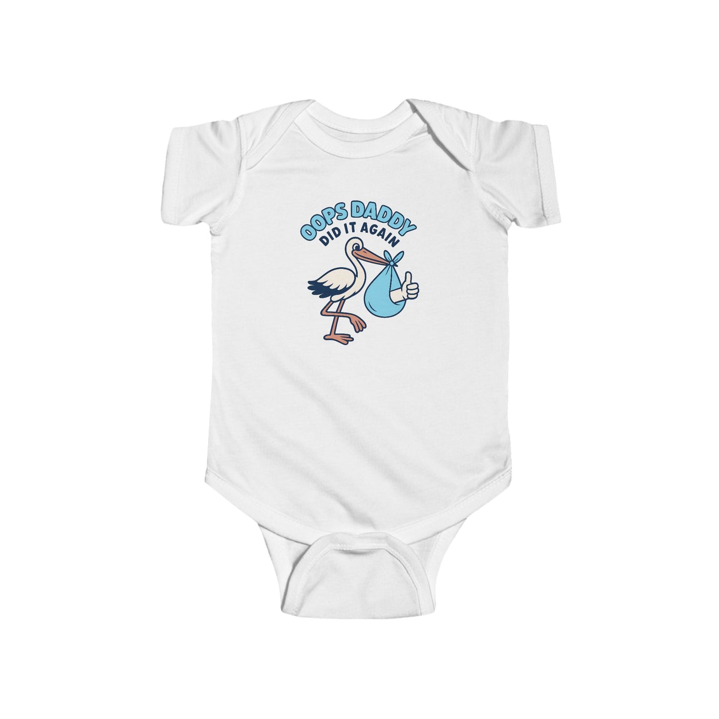 Oops Daddy Did it Again - Baby Bodysuit - Special Delivery in Blue