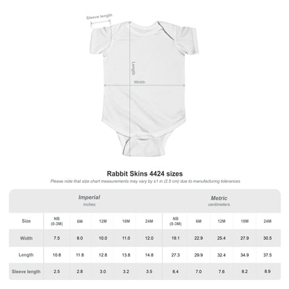 9 Months on the Inside, Out on Good Behavior - Baby Bodysuit - Vintage Stamp Eva