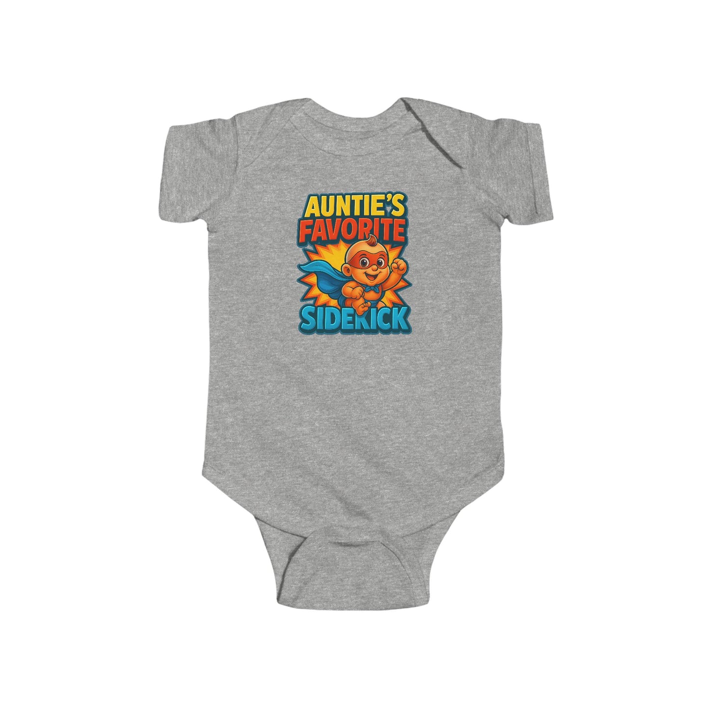 Auntie's Favorite Sidekick - Baby Bodysuit - Hero Austin