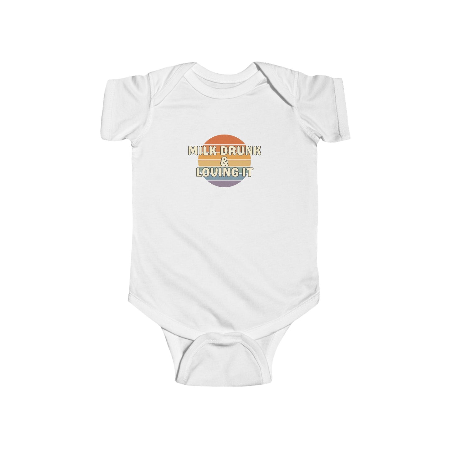 Milk Drunk and Loving It - Baby Bodysuit - on Chicago Sunset